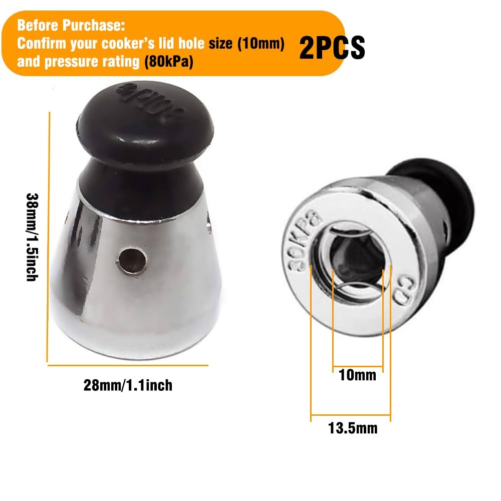 Universal Pressure Cooker Jigger Valve Replacement – Standard, Silver