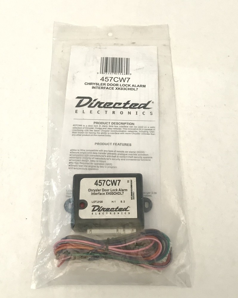 Directed Electronics 457CW7 Door Lock Alarm Interface for Select Chrysler Models