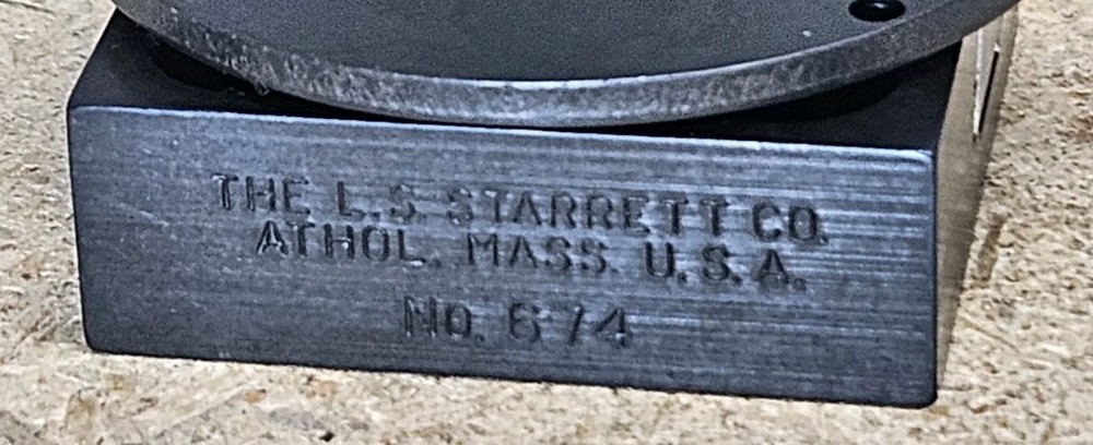 Starrett 674-2 dial indicator back adjustable bracket mount - Made in the U.S.A