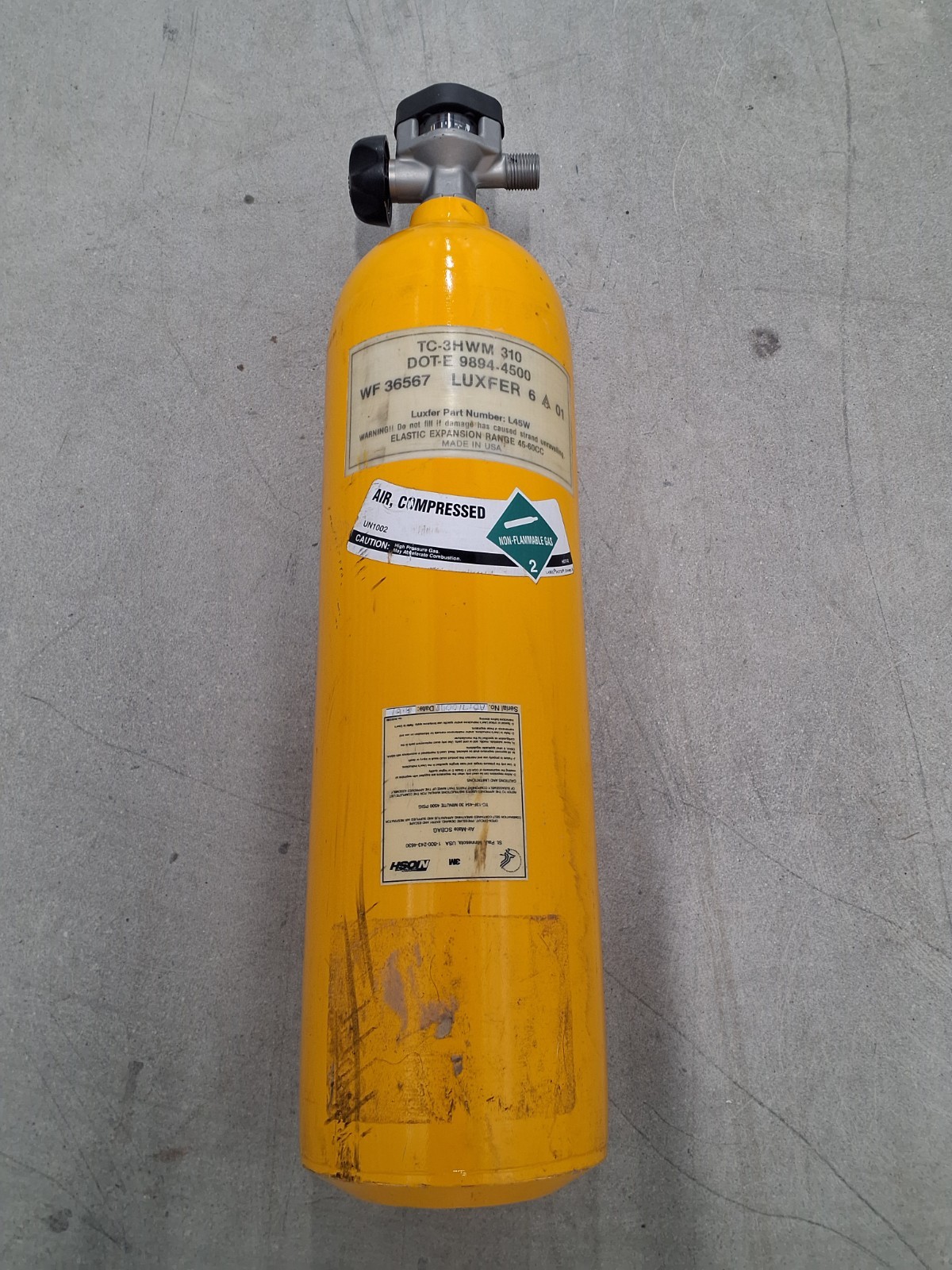 Luxfer Air Tank Part Number L45w