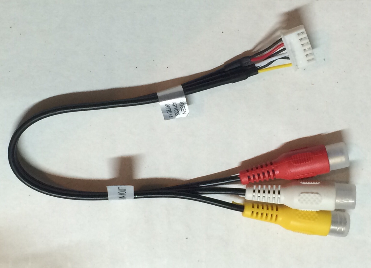 Rosen Carshow Dropdown DVD Video Aux Input/Output Harness Z8 Z10 XR1020  AP1038