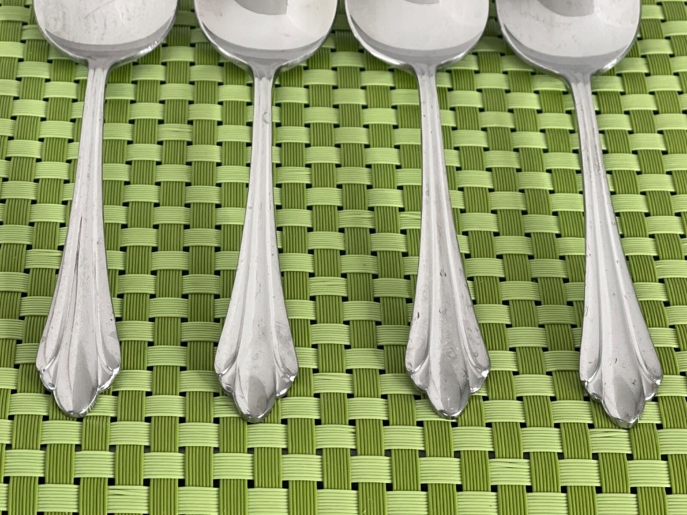 Reed & Barton SARAJEVO Stainless 4 Teaspoons Select Flatware B82WU