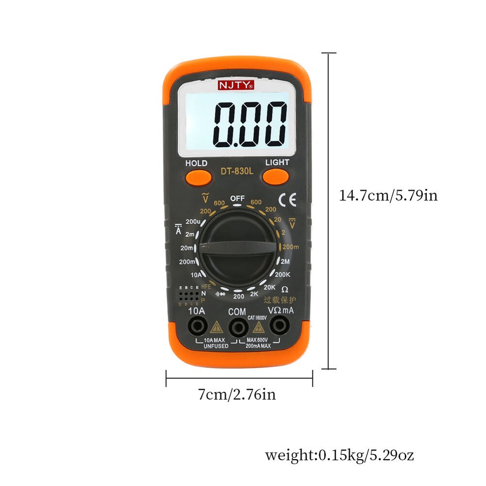 US 1-2 Pack Digital Capacitance Meter Capacitor Pro Tester LCD Backlight Display