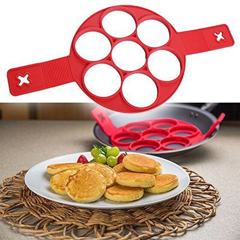New Nonstick Pancake Maker Mold Silicone Egg Ring Maker Perfect Cooking Tool