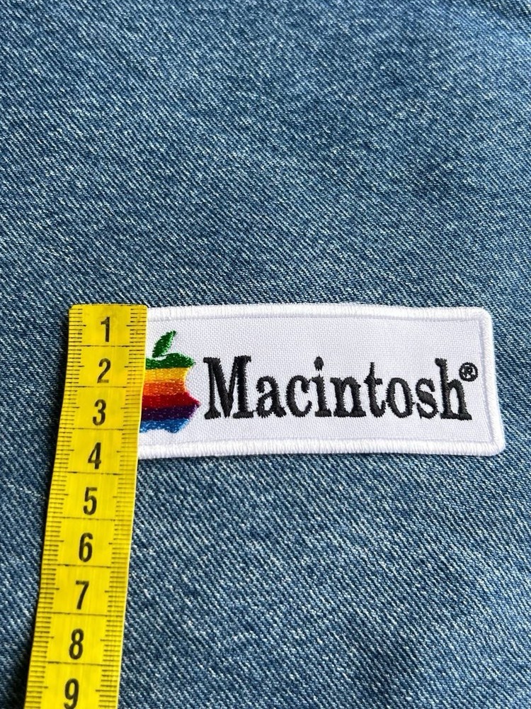 Vintage Apple, Inc Macintosh Computers Apple Logo Embroidered Patch Rainbow Logo