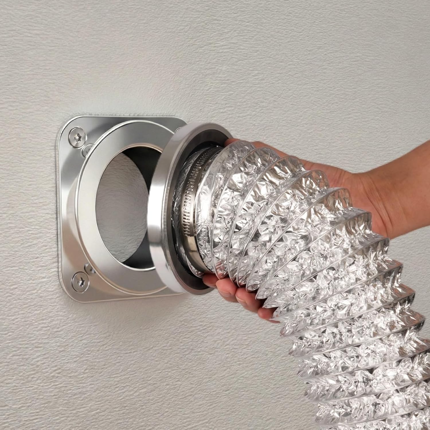 ALORAIR 4" Magnetic Dryer Vent Connector Kit w/Aluminum Telescoping Foil Duct