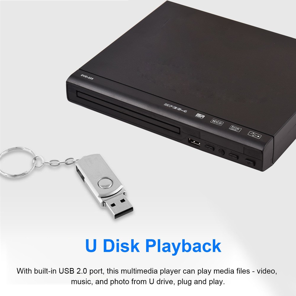 Home DVD Player With AV Output For Big Screen Visual Experience