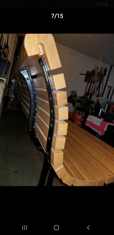 Oak Bench (Gretchen) (Industrial)