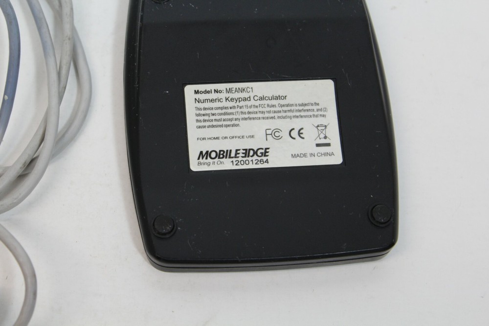 Mobile Edge - USB Numeric Keypad (MEANKC1) with USB Cable - USED - TESTED