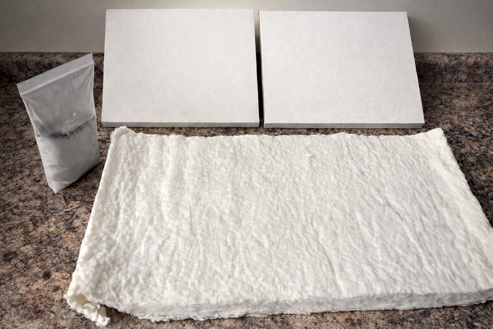 Propane Forge Insulation Combo Kit- Ceramic Board, Blanket, High Temp Refractory