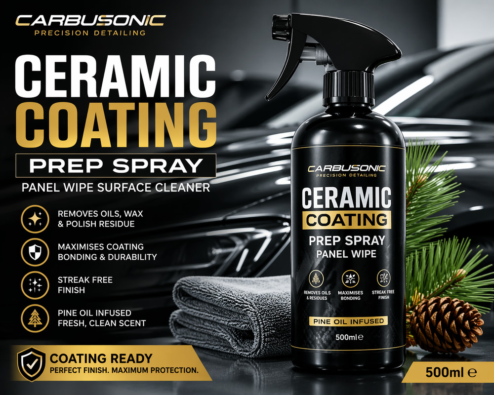 Carbusonic Ceramic Coating Prep Spray Panel Wipe Surface Cleaner Wax Remover