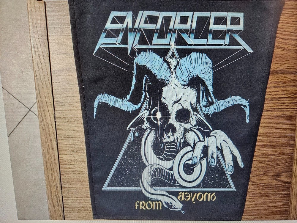 ENFORCER, FROM BEYOND, SEW ON SUBLIMATED LARGE BACK PATCH