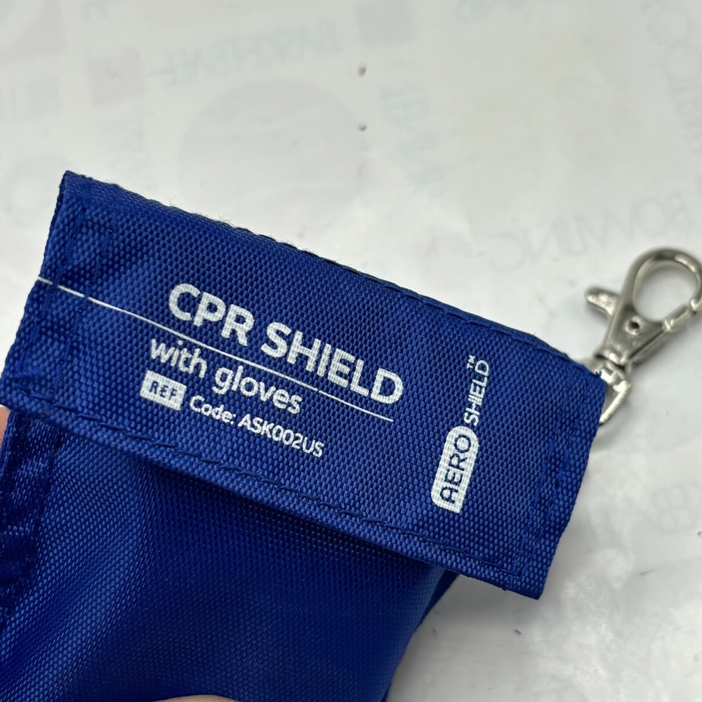 CPR SHIELD WITH/GLOVES KEY RING 81119, AERO SHIELD ⭐