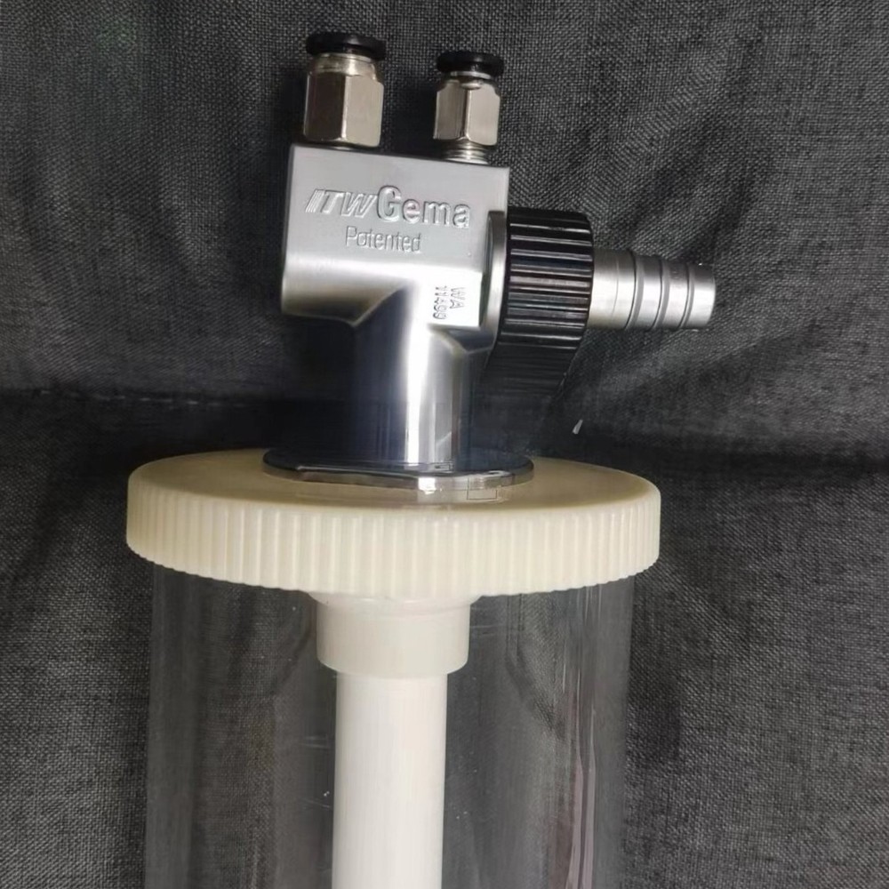 Fluidization hopper cup(1L) with IG02 pump for powder coating machine system NEW