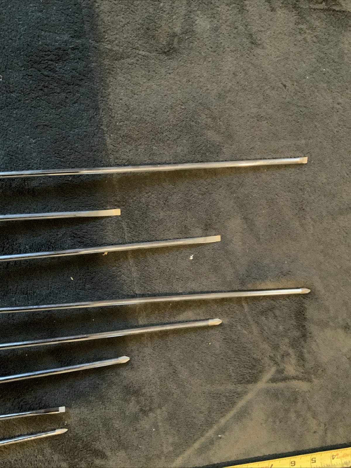 Snap-on 8pc Long Screwdrivers Set Red Used Hand Tools