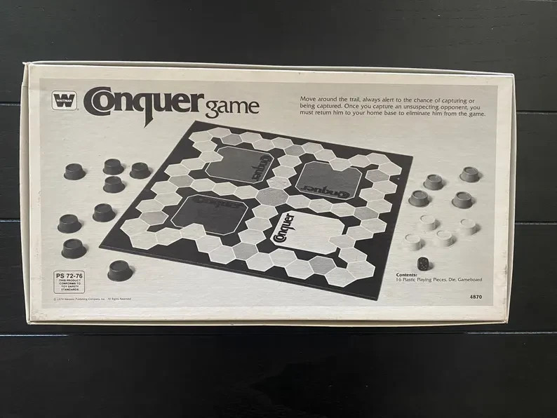Vintage 1979 Conquer Board Game By Whitman - COMPELTE