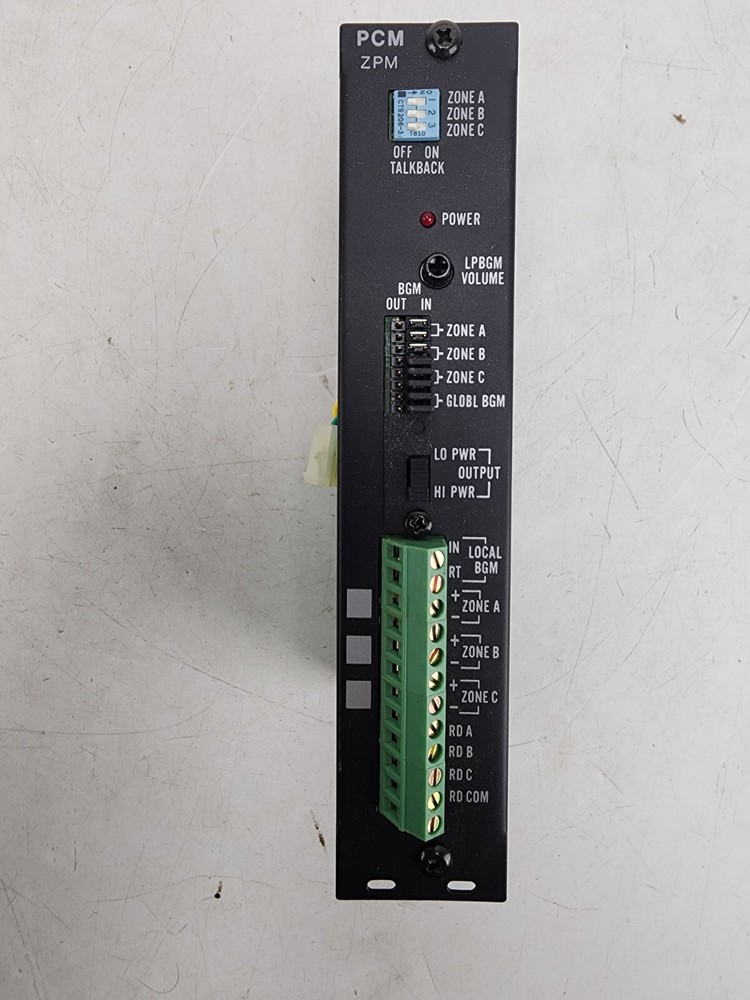 Bogen PCM-2000 Zone Paging System Modules ZPM CPU Box AS IS