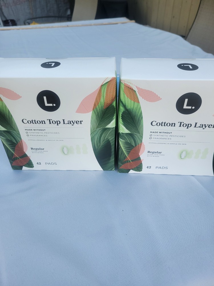 L. Cotton Top Layer REGULAR Ultra Thin Pads With Wings 2 Pack