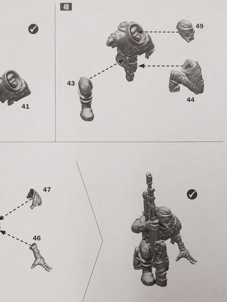 Warhammer 40k Necromunda Bits Hangers On - Dome Runner Pathfinder