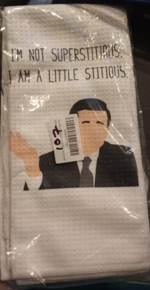 The Office ~ Dish Towel Set ~ Funny Kitchen Decor ~ NEW!
