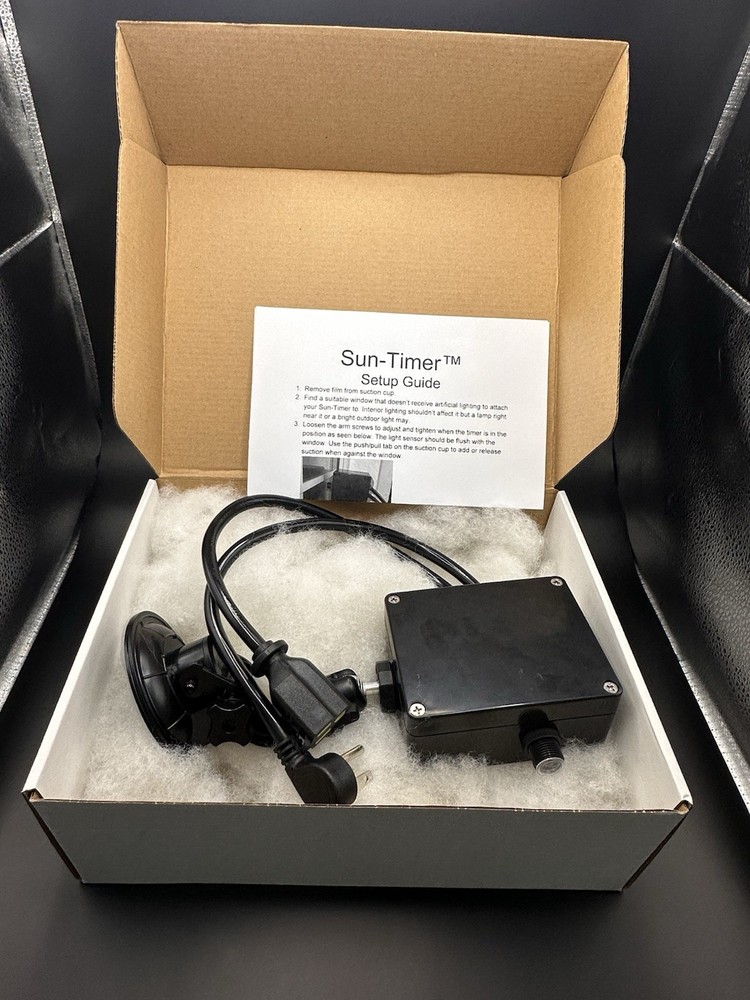 Sun Timer Automatic Daylight-Based Light Controller - Terrarium Light Timer New