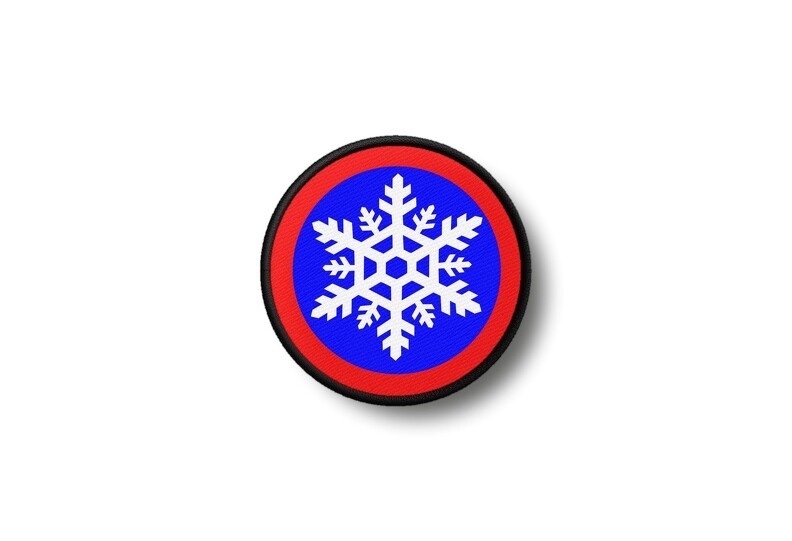 Patch Badge Printed Iron-On Snowflake Ski Panel