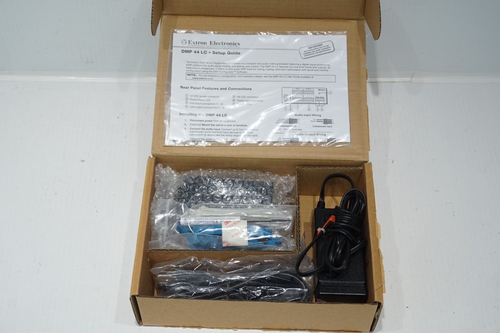 NEW EXTRON DMP 44 LC 4X4 DIGITAL AUDIO MATRIX PROCESSOR 60-1095-01