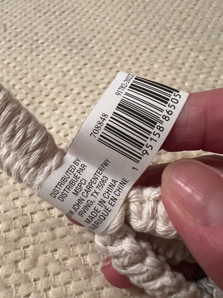 Glass Bowl Hanger Macrame
