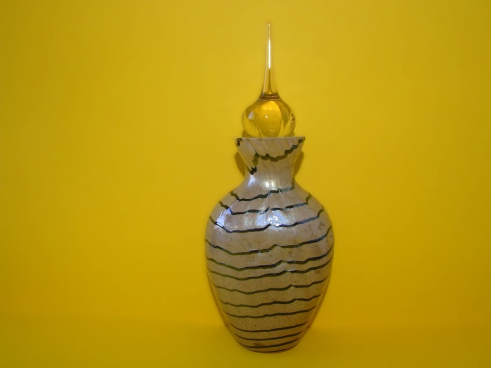 A Glass perfume Bottle with Stopper