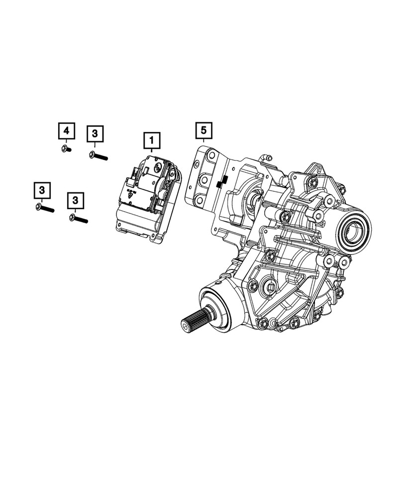 Genuine Mopar Transfer Case Actuator 68369691AE