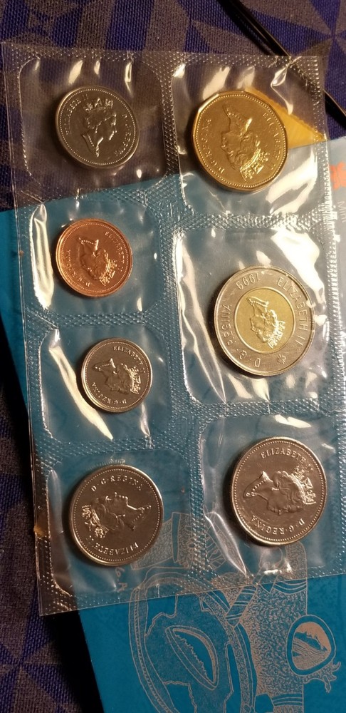 1999 Canada Nunavut Mule Error Mint Proof Like Set Extremely Rare Set.