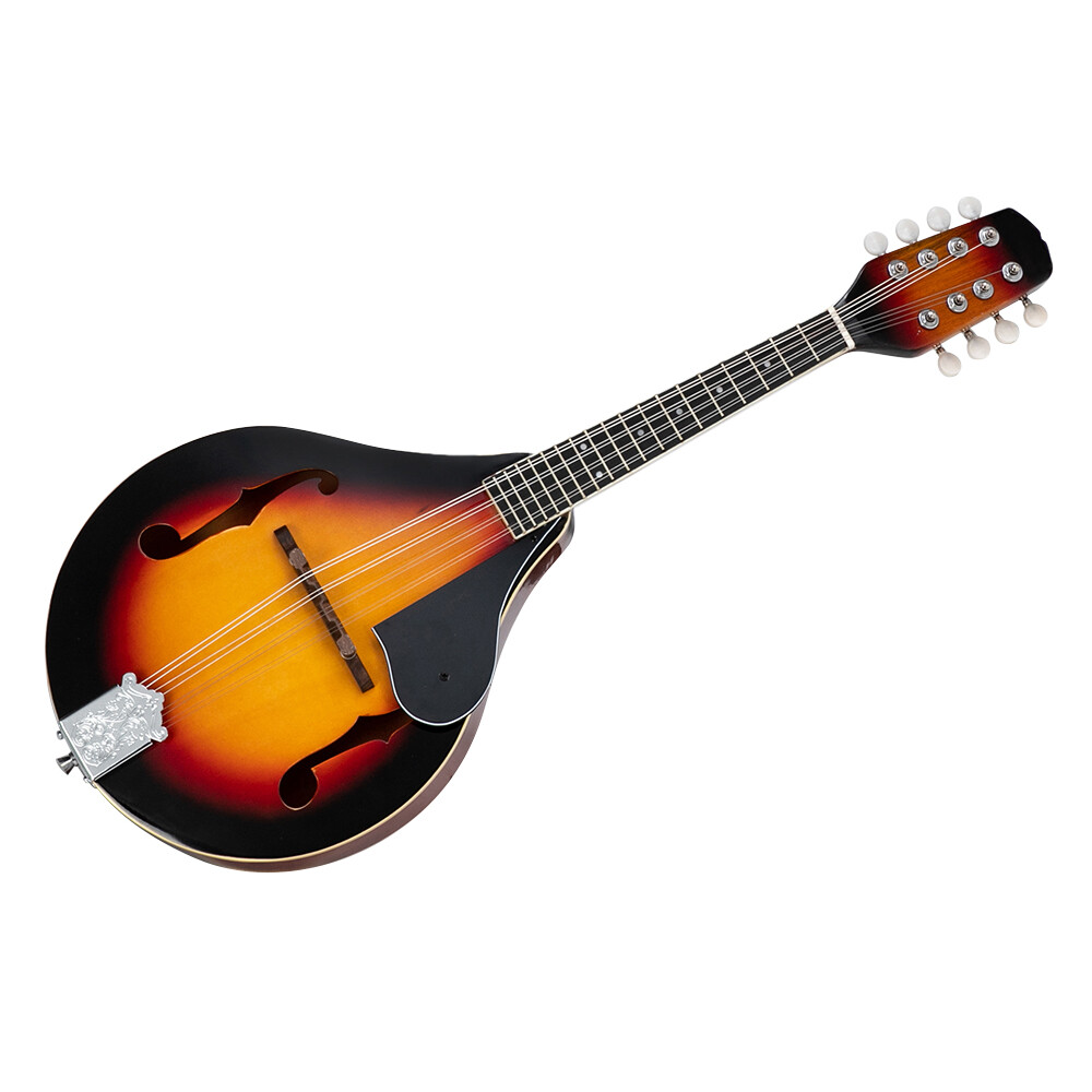 A Style Elegant Mandolin with Guard Board Sunset Color