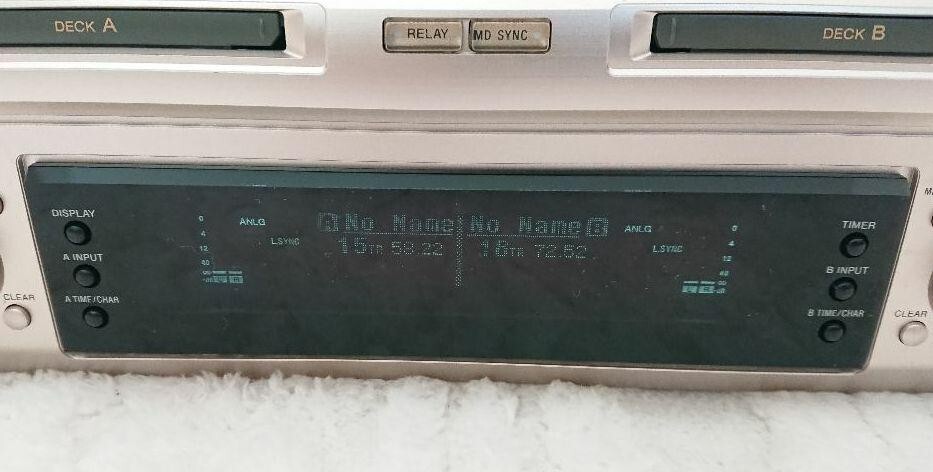 Sony MDS-W1 Md Mini Disc Deck Player Recorder Home Audio Components