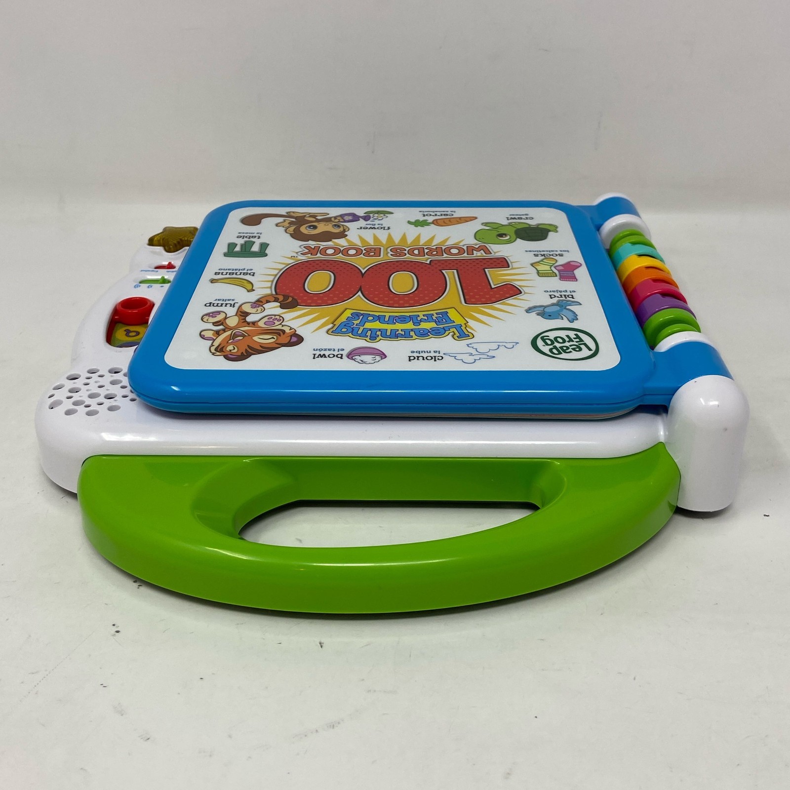 LeapFrog Learning Friends 100 Words Book - Bilingual English/Spanish, Green/Blue