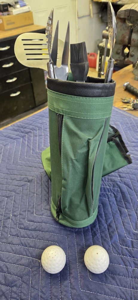 Golf Bag BBQ Utensils Barely Used. Excellent Condition.