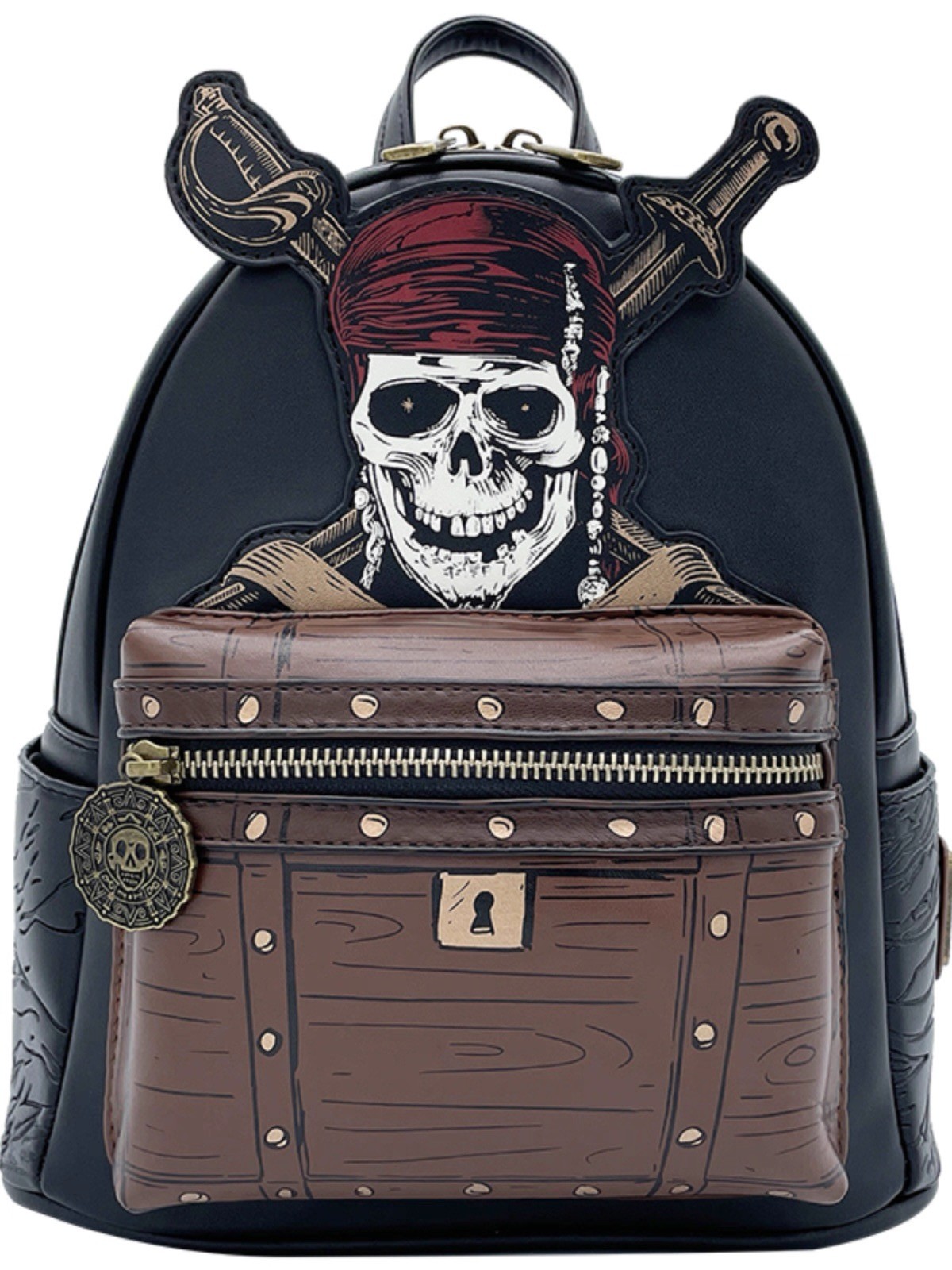 New Cosplay Loungefly Disney Pirates Of The Caribbean Mini Backpack Dead MenGift