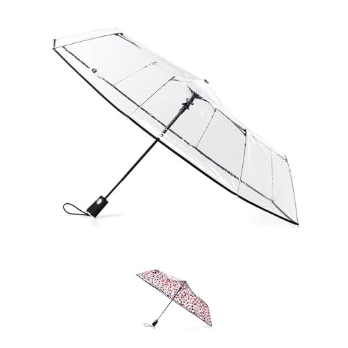 Ultra Folding Umbrella with Auto Open Technology One Size Clear