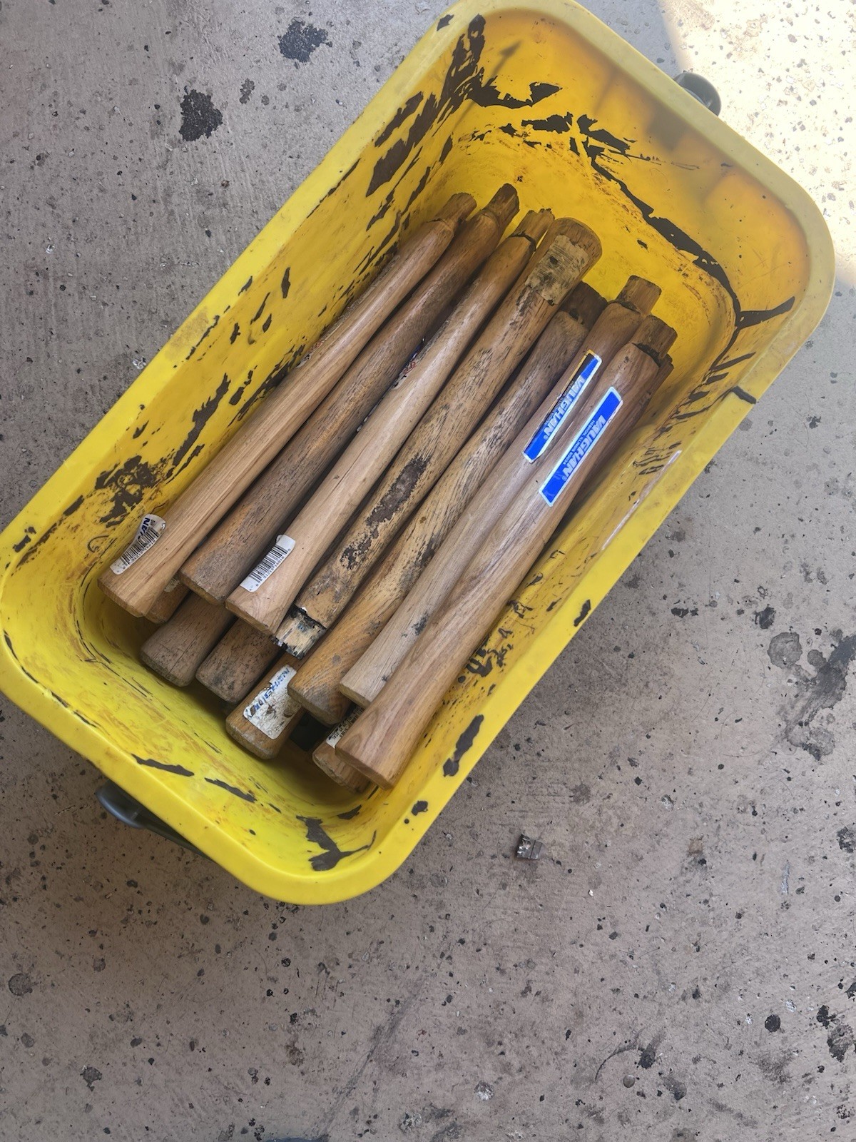 LOT of 4 Used Vaughan 12-14in Handles, Wood Turning, Repurposing, Crafting