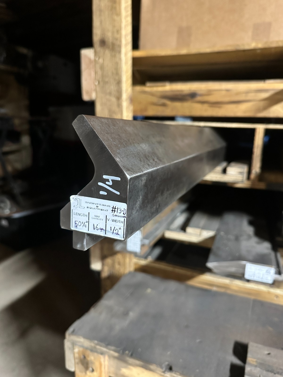 Press Brake Gooseneck Punch Die 36" Long 1/2" Wide Finger