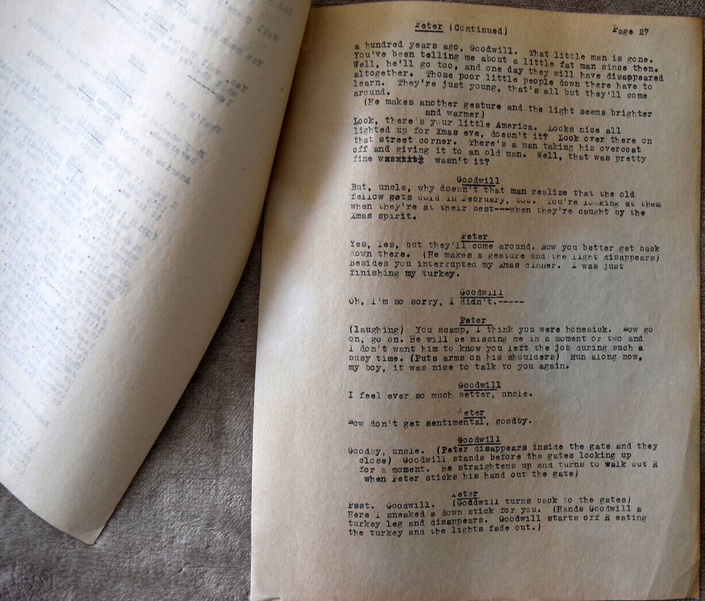 1930 Michael Raffetto " Conceptions Maculate & Imaculte " Original Script