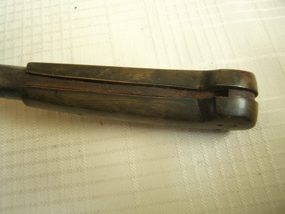 18TH ISLAMIC PERSIAN DAGGER HORN HANDLE CHISEL BLADE