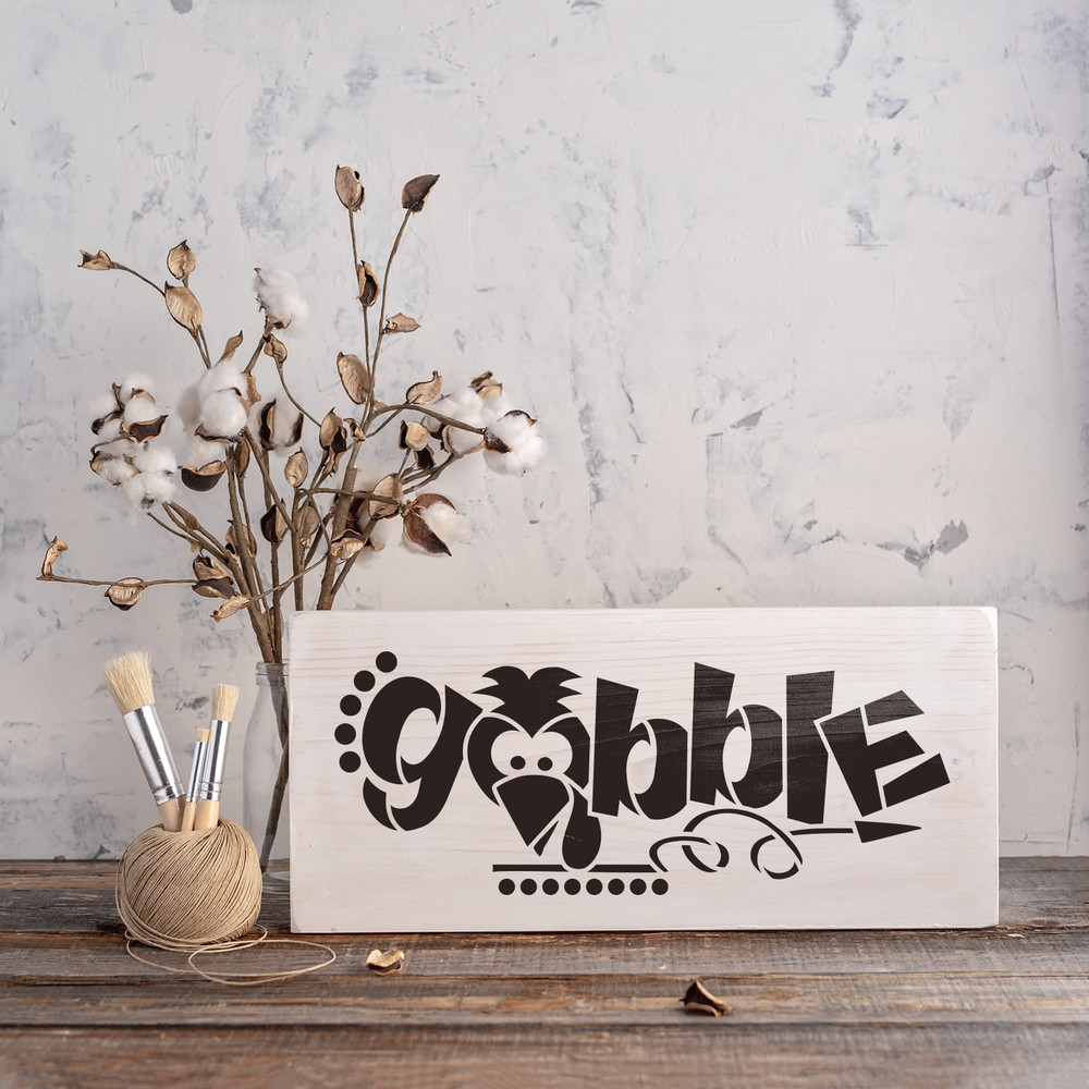 Gobble Stencil - Durable & Reusable Mylar Stencils