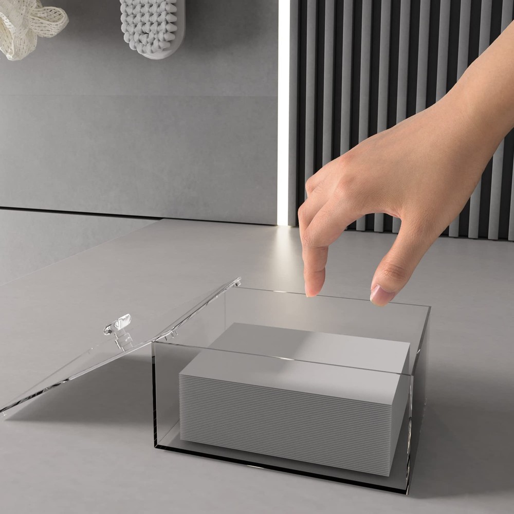 Acrylic Laundry Detergent Sheets Dispenser with Lid Laundry Detergent Sheets ...