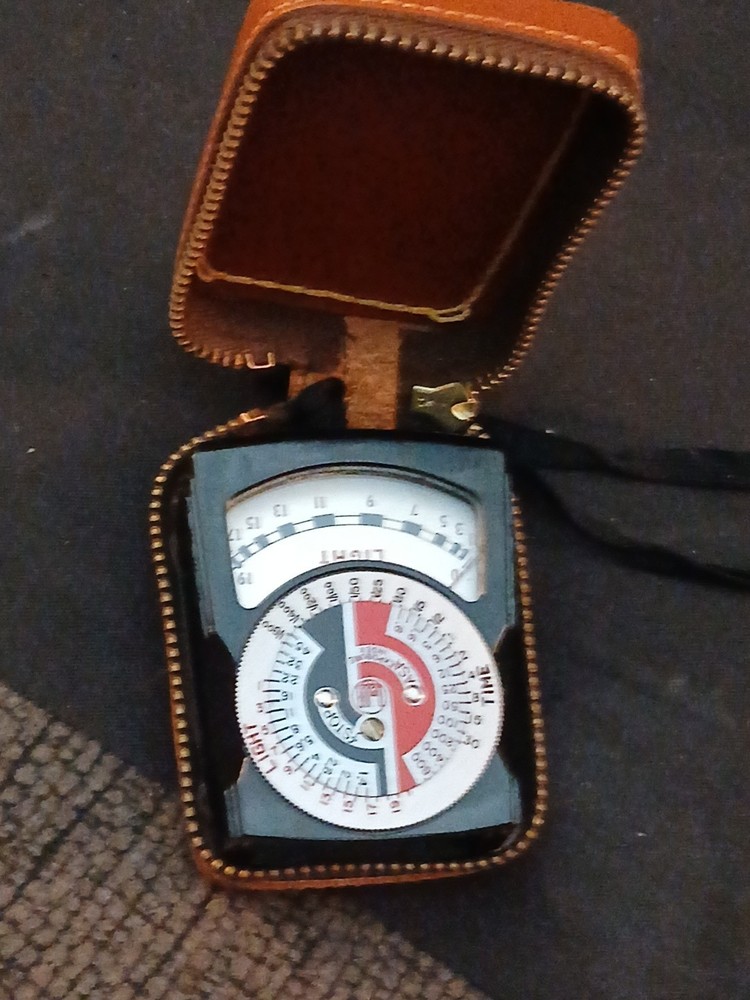 Vintage DeJUR Camera Light Meter With Case Working excellent condition