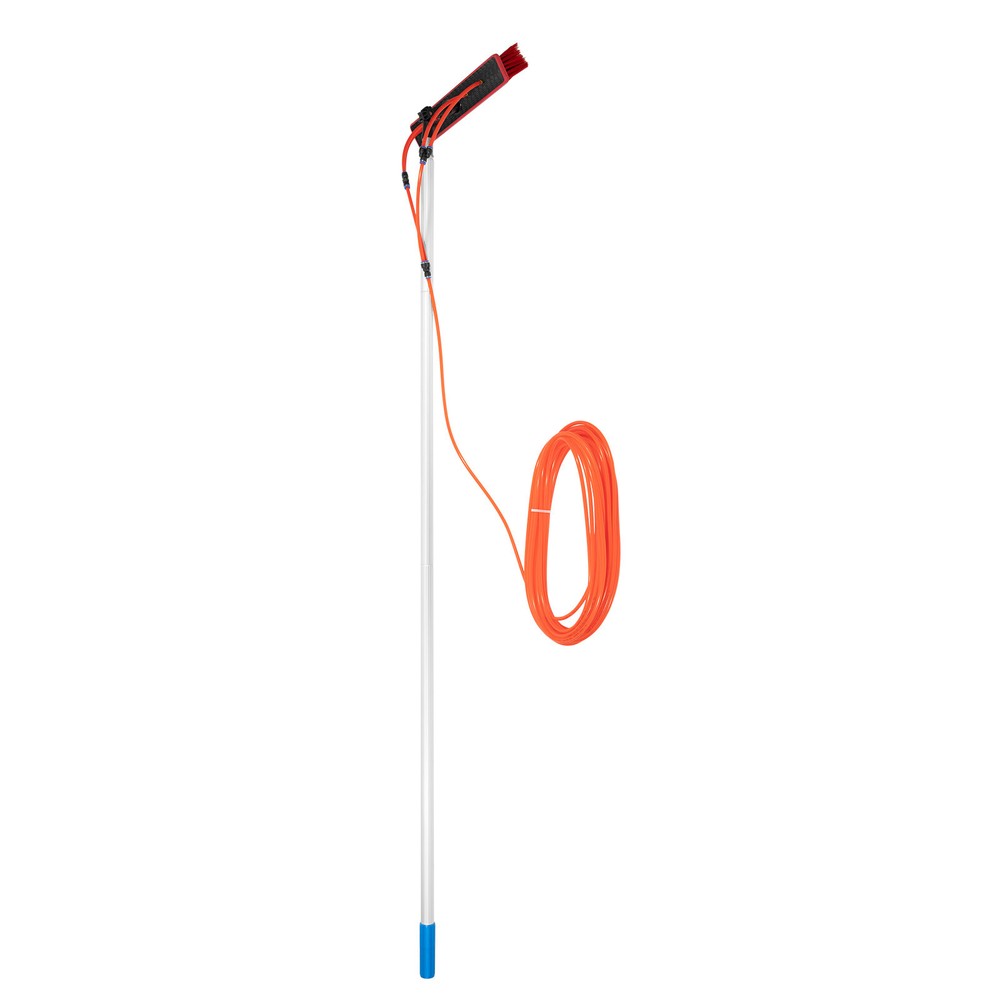 26FT Telescopic Water Fed Pole Cleaning Brush Tool For Window Solar Panel Clean