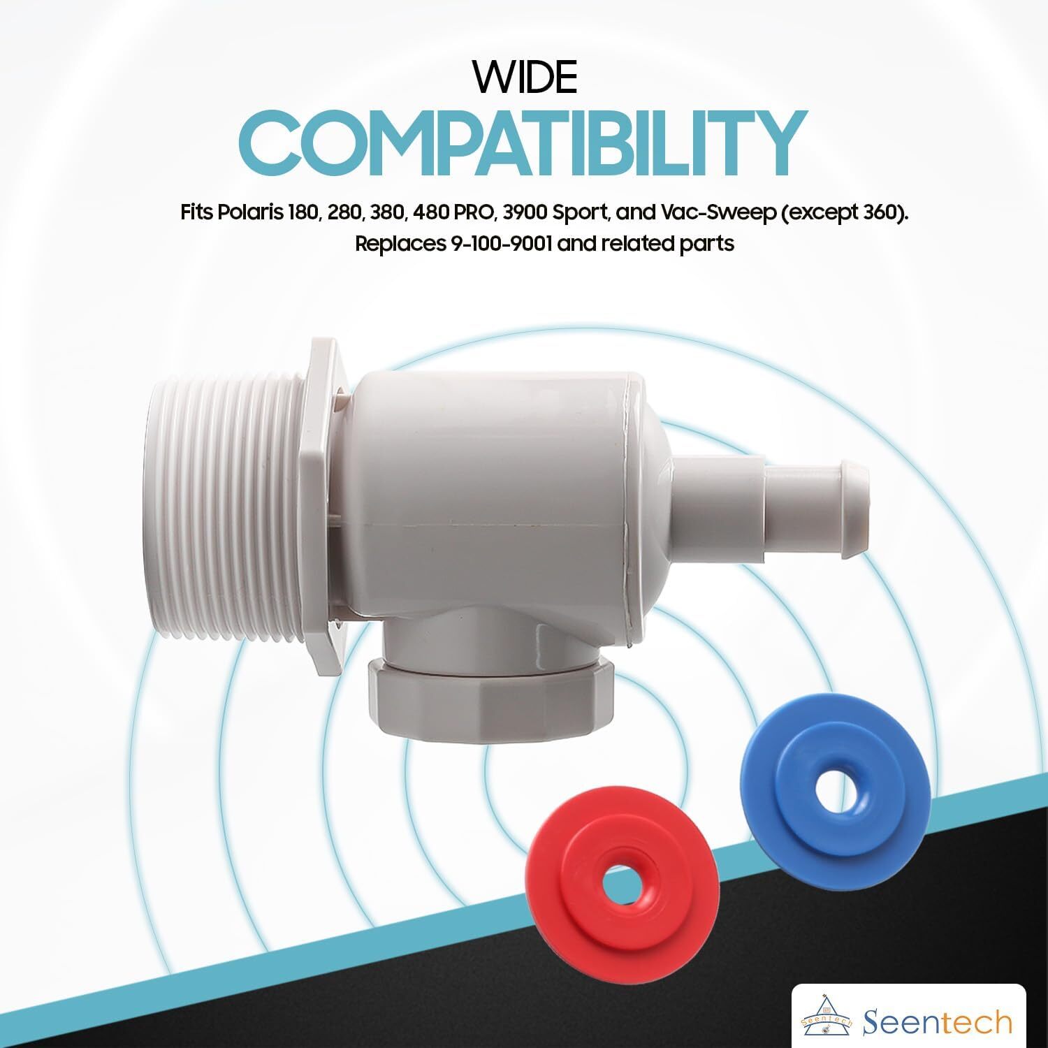 Universal Wall Fitting UWF Connector 9-100-9001 For Polaris 280/380 Pool Cleaner