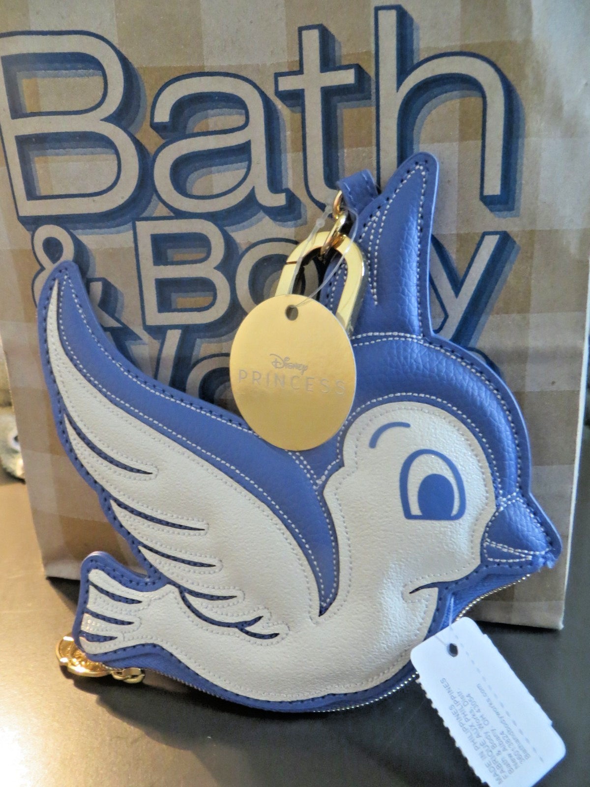 New Bath & Body Works Disney Princess Snow White Blue Bird Coin Purse