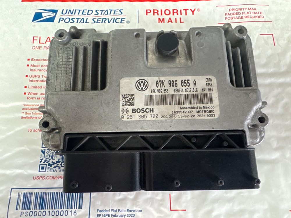 11-14 VW JETTA 2.5L ENGINE COMPUTER MODULE ECM/ECU 07K 906 055 A