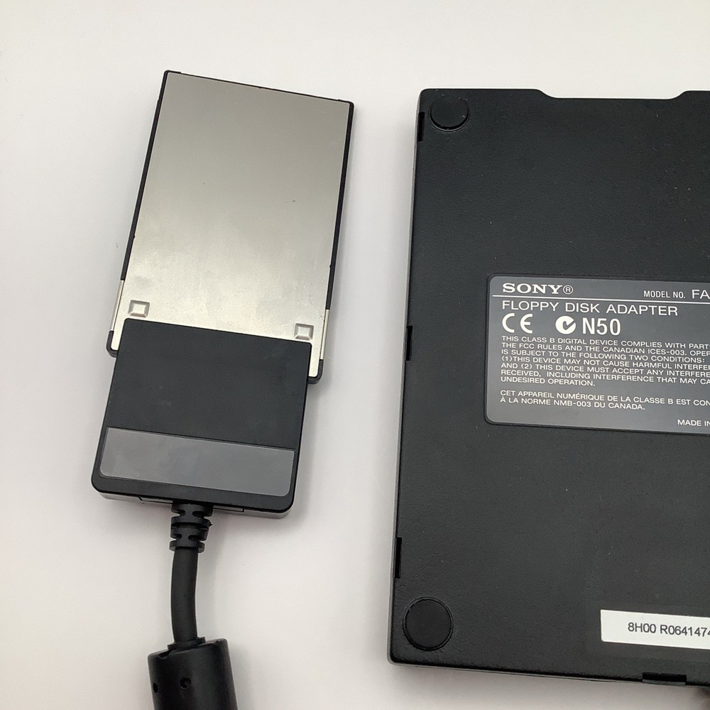 Sony FA-P1 External Floppy Disk Drive With PCMCIA Adapter