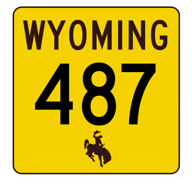 Wyoming Highway 487 Sticker Decal